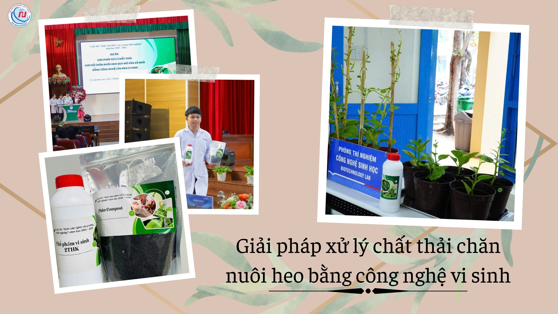 Từ phòng thí nghiệm đến thực tiễn - Giải pháp xử lý chất thải trong chăn nuôi heo bằng công nghệ vi sinh